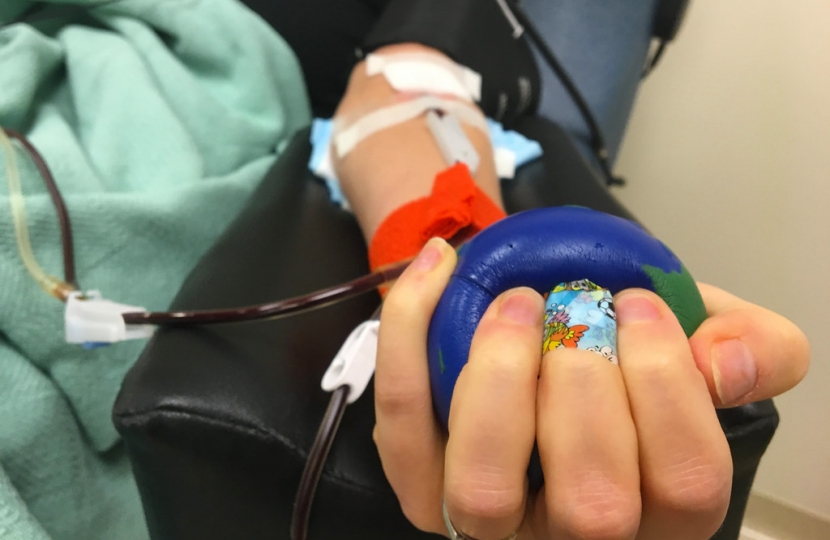 Stock image of blood donation