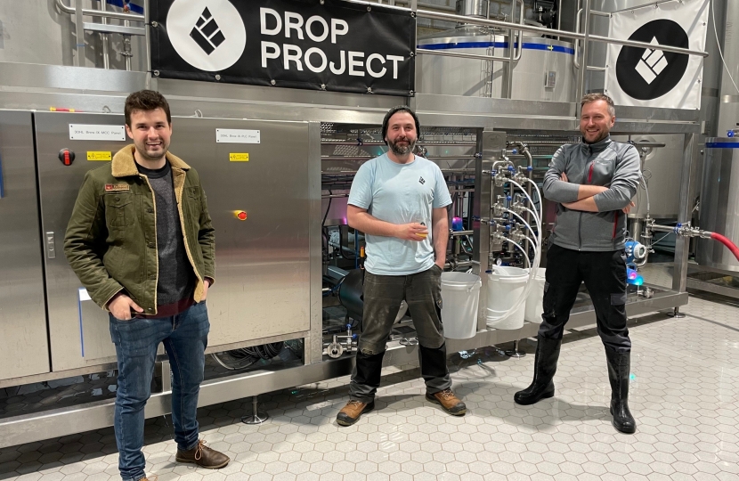 Elliot at Drop Project Brewery