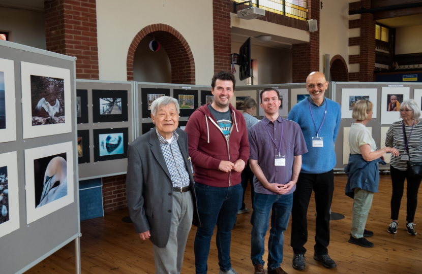 Elliot with some of the exhibitors