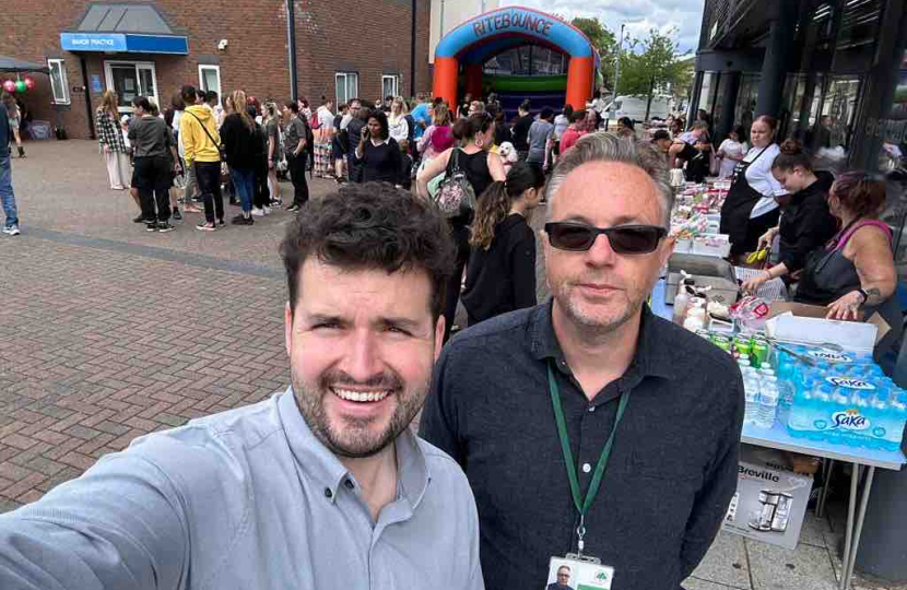 Elliot at the Roundshaw fair.