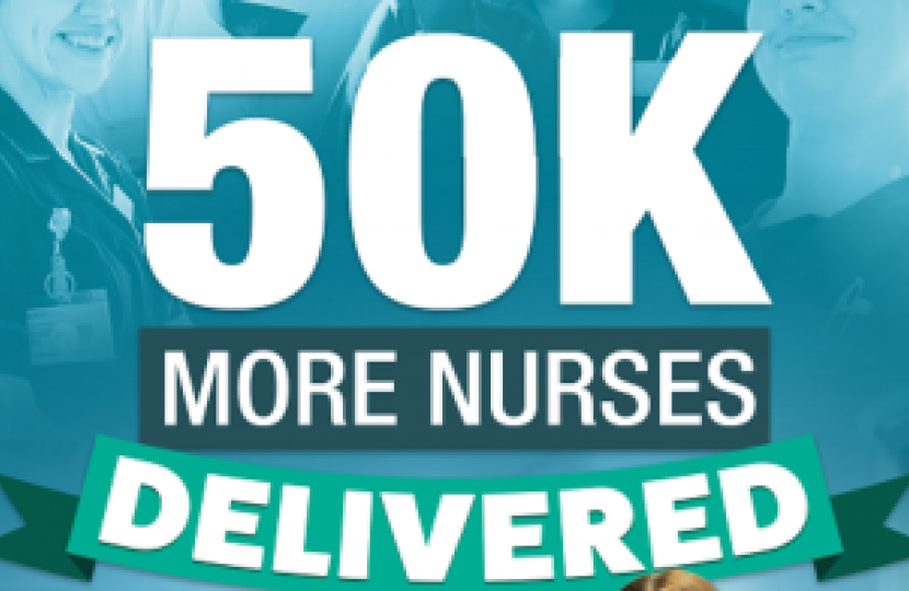 Graphic of DHSC extra nurses announcement