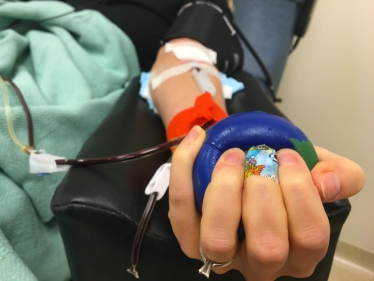 Stock image of blood donation