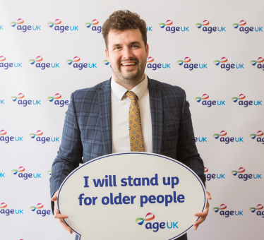 Elliot at the Age UK reception in Parliament